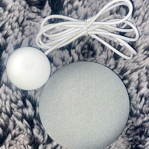 Google Nest Mini Smart Speaker in Light Gray